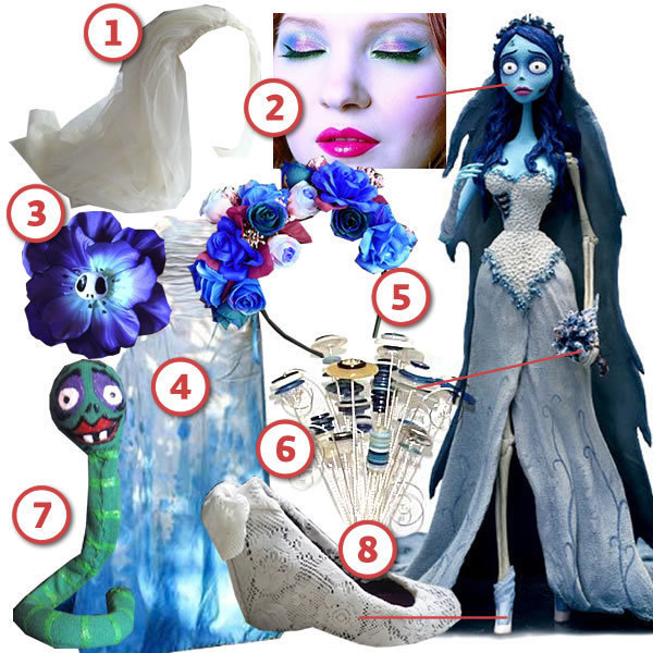 How to Make Corpse Bride Halloween Costume